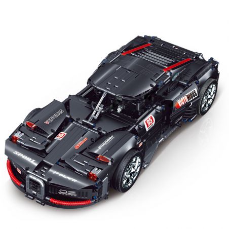 BRICKCOOL KC011 non  ĐUA XE CÔNG NGHỆ bộ đồ chơi xếp lắp ráp ghép mô hình 2223 khối
