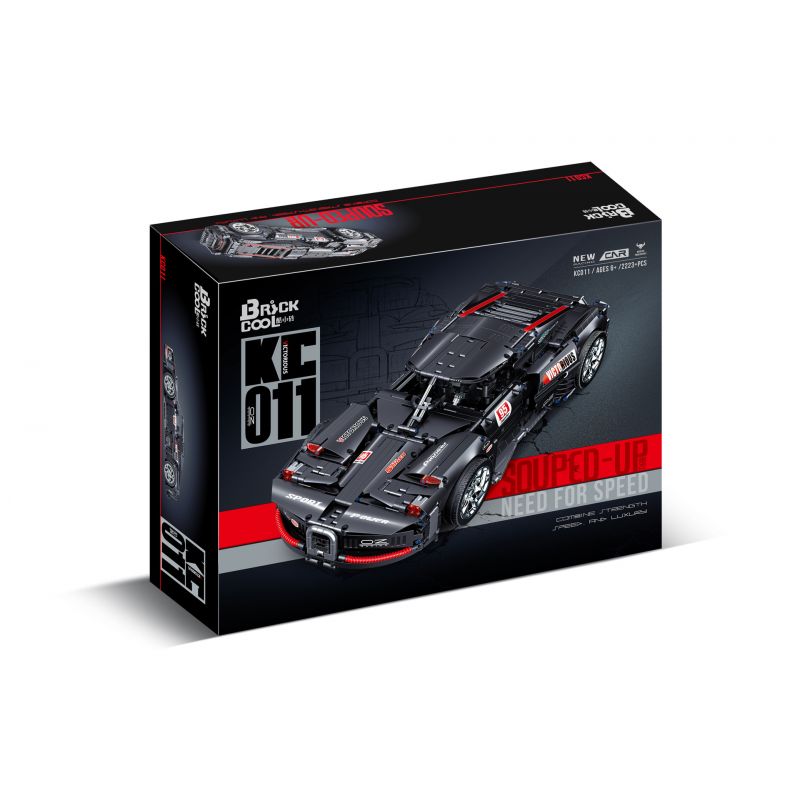 BRICKCOOL KC011 non  ĐUA XE CÔNG NGHỆ bộ đồ chơi xếp lắp ráp ghép mô hình 2223 khối