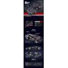 BRICKCOOL KC011 non  ĐUA XE CÔNG NGHỆ bộ đồ chơi xếp lắp ráp ghép mô hình 2223 khối