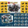 RUIZHI BEE 11043 non  XE CHỐNG CHÁY NỔ ĐẶC BIỆT 16 KẾT HỢP bộ đồ chơi xếp lắp ráp ghép mô hình CITY SWAT 499 khối