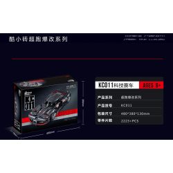 BRICKCOOL KC011 non  ĐUA XE CÔNG NGHỆ bộ đồ chơi xếp lắp ráp ghép mô hình 2223 khối