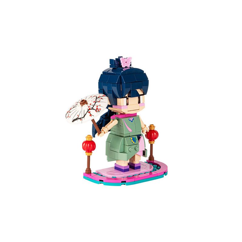 JIALE ZHUAN 30011 non Lego PEPE ĐẦU GẠCH bộ đồ chơi xếp lắp ráp ghép mô hình Emily The Musical Princess Công Chúa Âm Nhạc Emily 220 khối