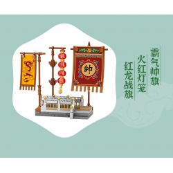 LOZ 8107 non  QUỐC TINH HOA WUSHENG PANDA bộ đồ chơi xếp lắp ráp ghép mô hình Brickheadz Nhân Vật Đầu To 1210 khối