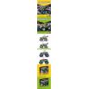 TA GAOLE T1007-1 1007-1 T1007-2 1007-2 non  XE TẢI MONSTER 2 RUNARTER bộ đồ chơi xếp lắp ráp ghép mô hình Mini Racing Pacemaker TECHNOLOGY MIX Đua Xe Mini 408 khối