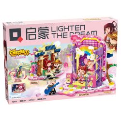 Enlighten 72033 Qman 72033 non  NGÔN NGỮ HOA CHENG XING DUAL TIME AND SPACE (CHUYẾN PHIÊU LƯU TRÊN NÚI QINGHOU SÂN KHẤU ÁNH SAO HUAXIAOLOU) bộ đồ chơi xếp lắp ráp ghép mô hình Minecraft Game Xây Dựng 446 khối
