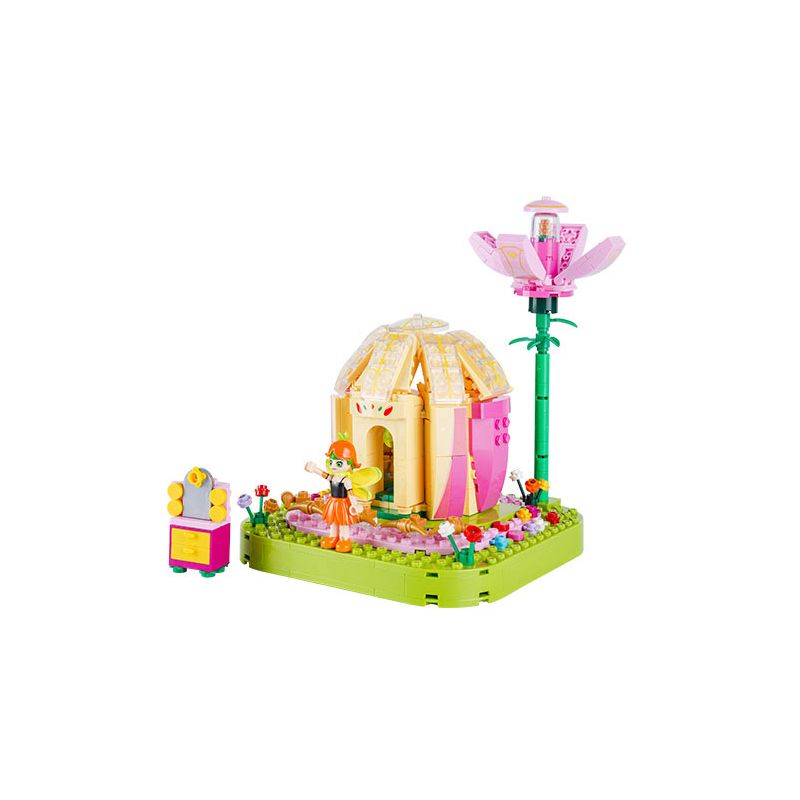 JIALE ZHUAN 30016 non Lego LÂU ĐÀI HOA NHỎ bộ đồ chơi xếp lắp ráp ghép mô hình Emily The Musical Princess Công Chúa Âm Nhạc Emily 426 khối