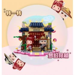 Enlighten 72033 Qman 72033 non  NGÔN NGỮ HOA CHENG XING DUAL TIME AND SPACE (CHUYẾN PHIÊU LƯU TRÊN NÚI QINGHOU SÂN KHẤU ÁNH SAO HUAXIAOLOU) bộ đồ chơi xếp lắp ráp ghép mô hình Minecraft Game Xây Dựng 446 khối