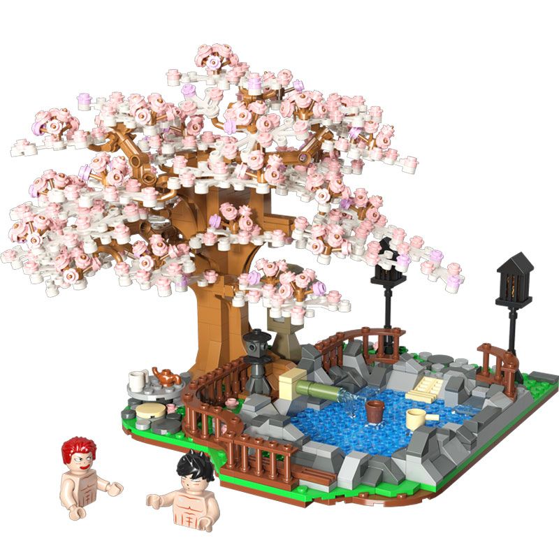 TOP TOY 60027 non Lego HOA ANH ĐÀO bộ đồ chơi xếp lắp ráp ghép mô hình City CHERRY BLOSSOMS Thành Phố 1019 khối