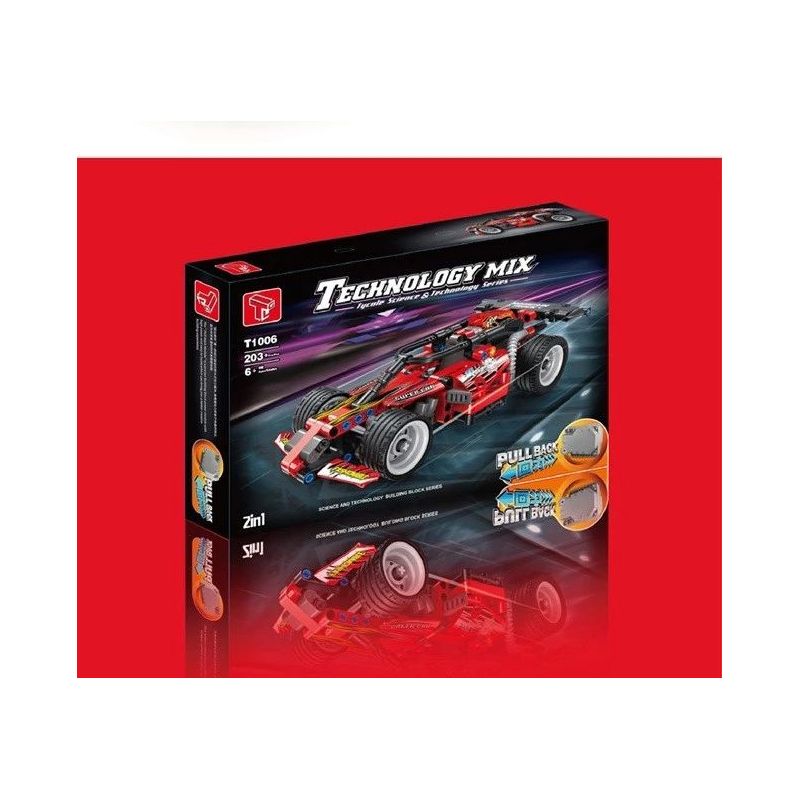 TA GAOLE T1006-1 1006-1 T1006-2 1006-2 non  BACKSTREACH 2 RED EQUATION RACING PICK MÀU VÀNG bộ đồ chơi xếp lắp ráp ghép mô hình Speed Champions Racing Cars TECHNOLOGY MIX Đua Xe Công Thức 429 khối