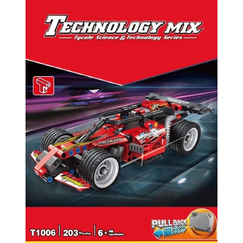 TA GAOLE T1006-1 1006-1 T1006-2 1006-2 non  BACKSTREACH 2 RED EQUATION RACING PICK MÀU VÀNG bộ đồ chơi xếp lắp ráp ghép mô hình Speed Champions Racing Cars TECHNOLOGY MIX Đua Xe Công Thức 429 khối