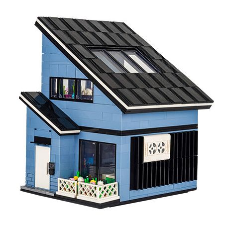 JIALE ZHUAN 61003 non  CABIN CỔ ĐIỂN bộ đồ chơi xếp lắp ráp ghép mô hình 892 khối