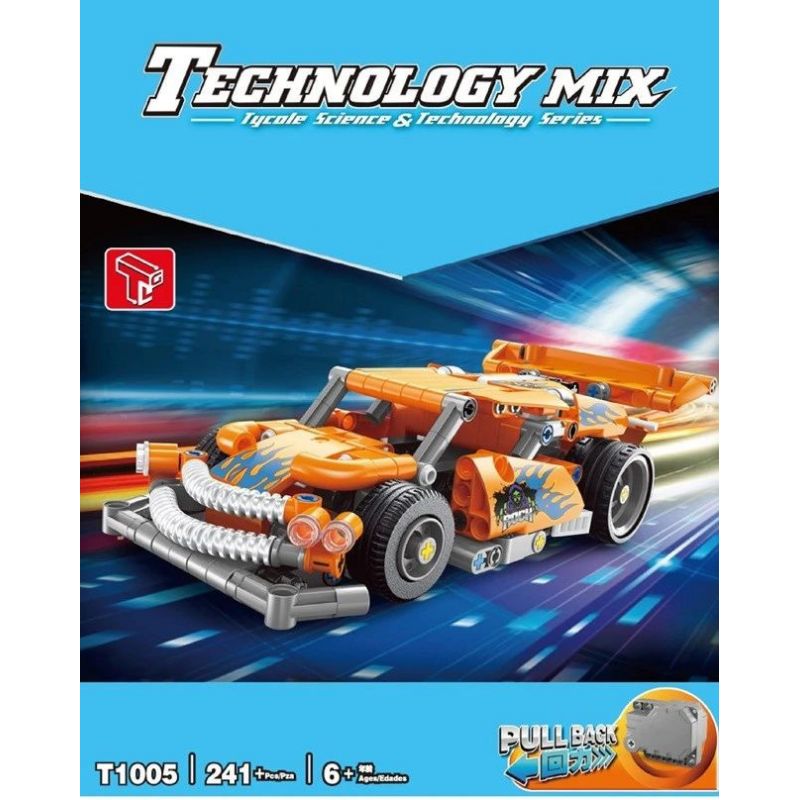 TA GAOLE T1005-1 1005-1 T1005-2 1005-2 non  XE ROLLEY 2. bộ đồ chơi xếp lắp ráp ghép mô hình Mini Racing Pacemaker TECHNOLOGY MIX Đua Xe Mini 459 khối