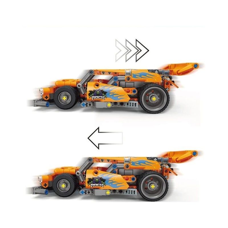 TA GAOLE T1005-1 1005-1 T1005-2 1005-2 non  XE ROLLEY 2. bộ đồ chơi xếp lắp ráp ghép mô hình Mini Racing Pacemaker TECHNOLOGY MIX Đua Xe Mini 459 khối