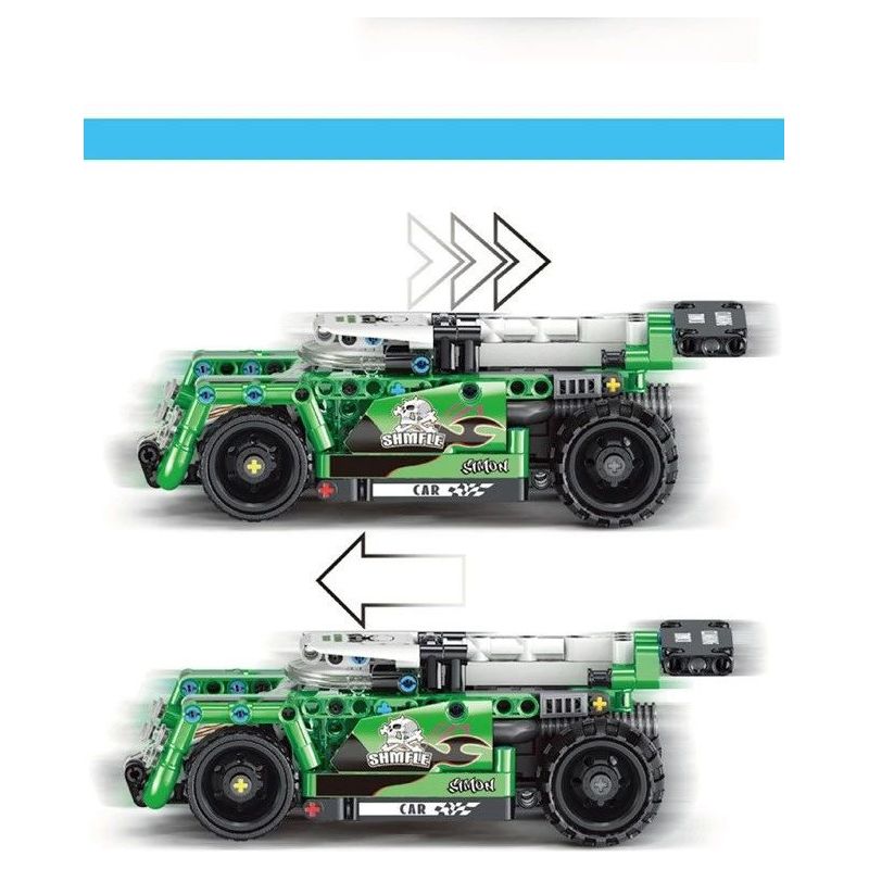 TA GAOLE T1005-1 1005-1 T1005-2 1005-2 non  XE ROLLEY 2. bộ đồ chơi xếp lắp ráp ghép mô hình Mini Racing Pacemaker TECHNOLOGY MIX Đua Xe Mini 459 khối
