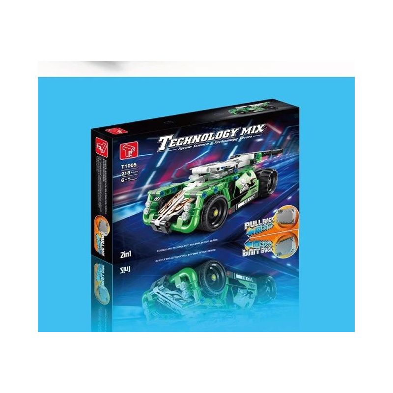 TA GAOLE T1005-1 1005-1 T1005-2 1005-2 non  XE ROLLEY 2. bộ đồ chơi xếp lắp ráp ghép mô hình Mini Racing Pacemaker TECHNOLOGY MIX Đua Xe Mini 459 khối