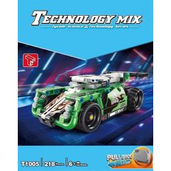 TA GAOLE T1005-1 1005-1 T1005-2 1005-2 non  XE ROLLEY 2. bộ đồ chơi xếp lắp ráp ghép mô hình Mini Racing Pacemaker TECHNOLOGY MIX Đua Xe Mini 459 khối