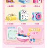 Enlighten 35016 Qman 35016 non  NUAN LIFE BLIND BOX 10 MẪU KHUNG LEO CHO MÈO BÀN TRANG ĐIỂM ĐÀN PIANO NHỎ GHẾ SOFA TV CHĂN TỦ LẠNH CON LĂN MÁY NƯỚNG BÁNH MÌ BỒN TẮM bộ đồ chơi xếp lắp ráp ghép mô hình Tastingbrick BUILD&FUN