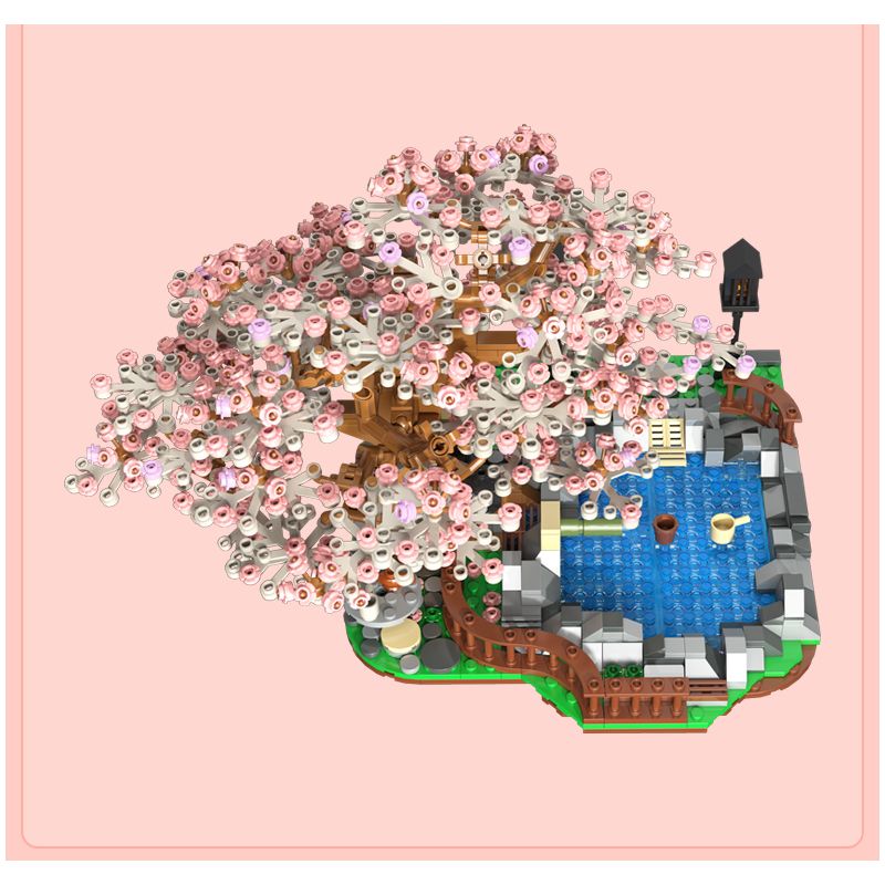 TOP TOY 60027 non  HOA ANH ĐÀO bộ đồ chơi xếp lắp ráp ghép mô hình City CHERRY BLOSSOMS Thành Phố 1019 khối