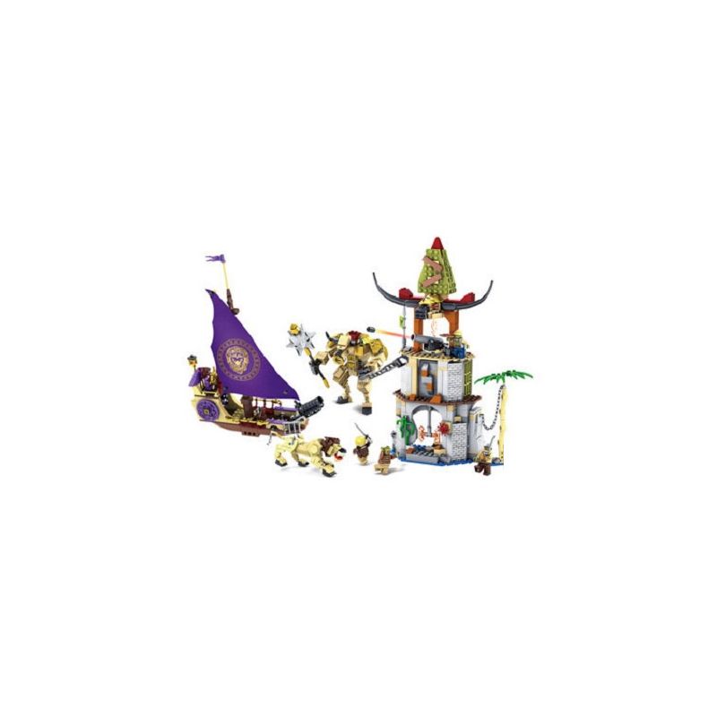 Kazi KY87021 87021 non Lego TRẬN CHIẾN LÀNG NIUTOU bộ đồ chơi xếp lắp ráp ghép mô hình The Chronicles Of Narnia MORE NARNIA SETS Biên Niên Sử Narnia 927 khối
