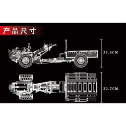 MouldKing 17005 Mould King 17005 non  MÁY KÉO bộ đồ chơi xếp lắp ráp ghép mô hình  TRACTOR Kỹ Thuật Công Nghệ Cao Mô Hình Phương Tiện 1312 khối