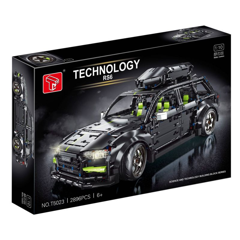 TA GAOLE T5023 5023 non Lego XE GA AUDI RS6 1:10 tỷ lệ 1:10 bộ đồ chơi xếp lắp ráp ghép mô hình Technic AUDI RS6 AVANT Kỹ Thuật Công Nghệ Cao Mô Hình Phương Tiện 2896 khối