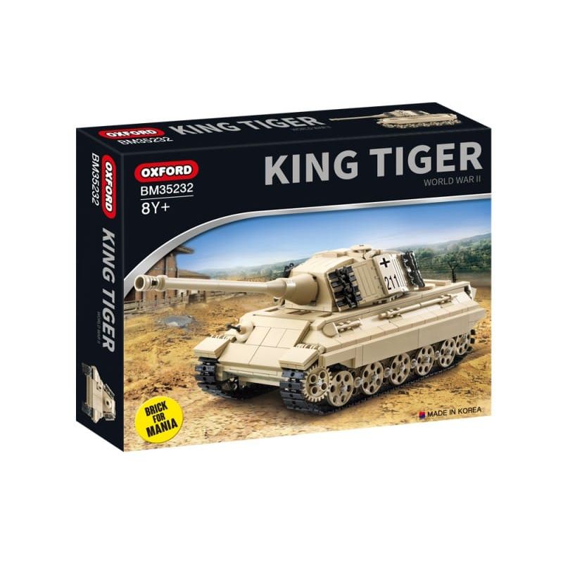 OXFORD BM35232 35232 non Lego BỂ HỔ CHÚA bộ đồ chơi xếp lắp ráp ghép mô hình Military Army 킹타이거 (KING TIGER) Quân Sự Bộ Đội