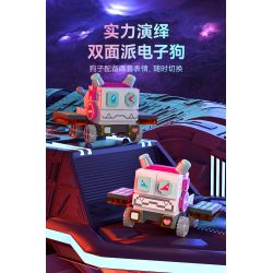 SEMBO 203401 non  NGƯỜI ĐI BỘ NGOÀI KHÔNG GIAN bộ đồ chơi xếp lắp ráp ghép mô hình 818 khối