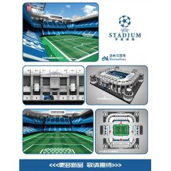 MouldKing 22026 Mould King 22026 non  SÂN VẬN ĐỘNG SANTIAGO BERNABEU bộ đồ chơi xếp lắp ráp ghép mô hình Buildings BERNABUE 4266 khối