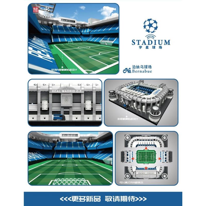MouldKing 22026 Mould King 22026 non  SÂN VẬN ĐỘNG SANTIAGO BERNABEU bộ đồ chơi xếp lắp ráp ghép mô hình Buildings BERNABUE 4266 khối