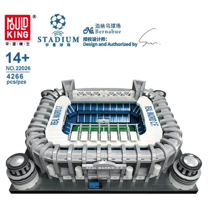 MouldKing 22026 Mould King 22026 non  SÂN VẬN ĐỘNG SANTIAGO BERNABEU bộ đồ chơi xếp lắp ráp ghép mô hình Buildings BERNABUE 4266 khối