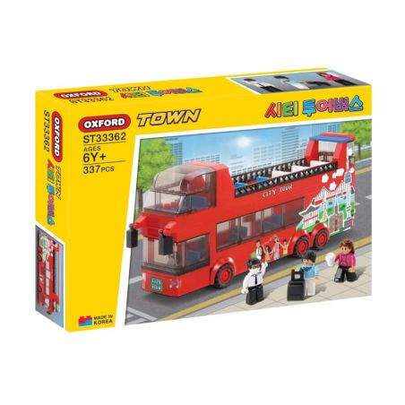 OXFORD ST33362 33362 non  XE BUÝT THAM QUAN THÀNH PHỐ bộ đồ chơi xếp lắp ráp ghép mô hình City 시티 투어버스 337 khối