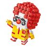 LOZ 1436 non  CHÚ HỀ MCDONALD bộ đồ chơi xếp lắp ráp ghép mô hình Brickheadz Nhân Vật Đầu To 249 khối