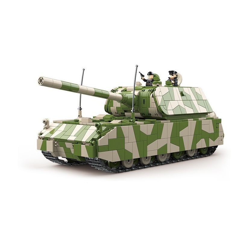 QuanGuan 100234 Quan Guan 100234 non Lego XE TĂNG HẠNG NẶNG MAUS bộ đồ chơi xếp lắp ráp ghép mô hình Military Army PANZERKAMPFWAGEN VIII MAUS Quân Sự Bộ Đội 2930 khối