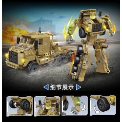 ZHEGAO QL0177 0177 non  PHƯƠNG TIỆN VẬN CHUYỂN bộ đồ chơi xếp lắp ráp ghép mô hình Military Army TRANSPORTER Quân Sự Bộ Đội 473 khối