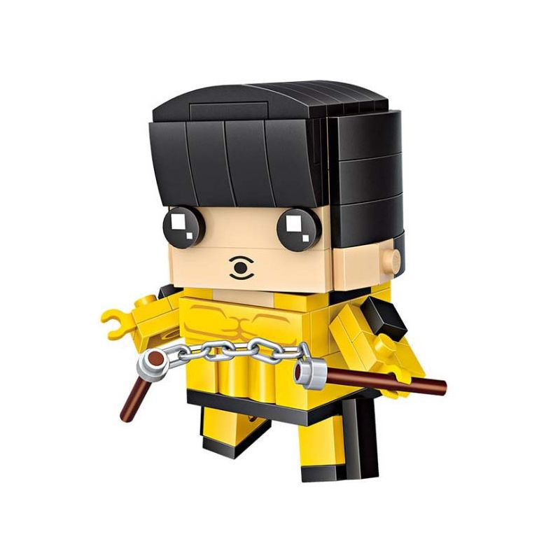 LOZ 1435 non Lego BRUCE LEE bộ đồ chơi xếp lắp ráp ghép mô hình Brickheadz Nhân Vật Đầu To 111 khối