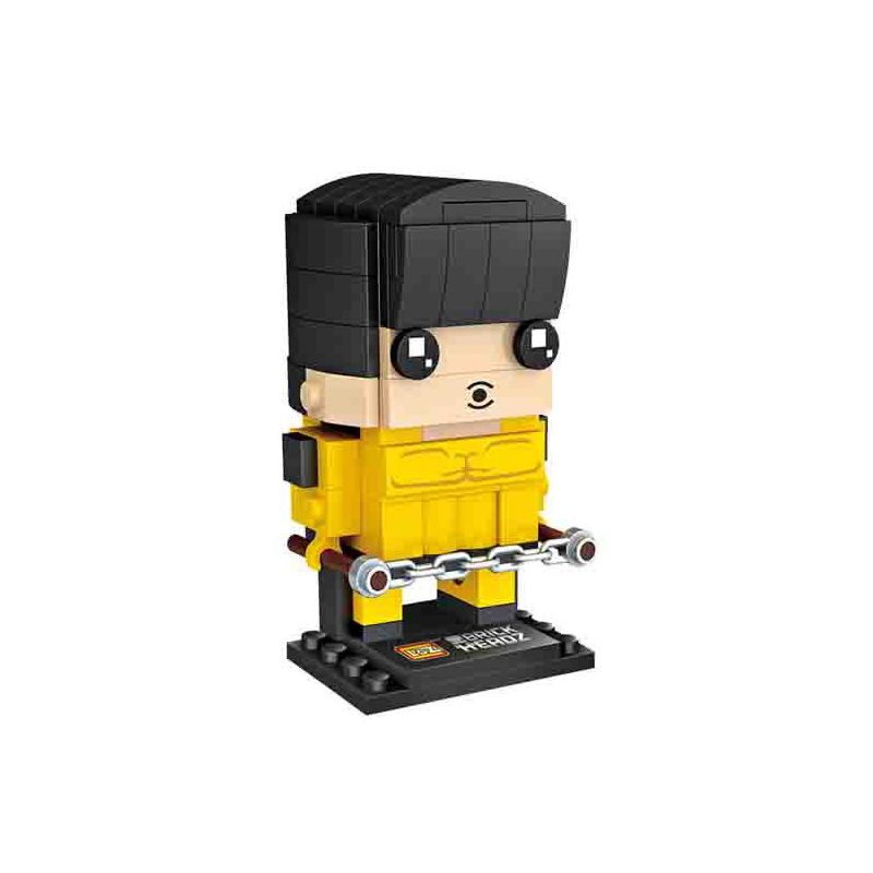 LOZ 1435 non  BRUCE LEE bộ đồ chơi xếp lắp ráp ghép mô hình Brickheadz Nhân Vật Đầu To 111 khối