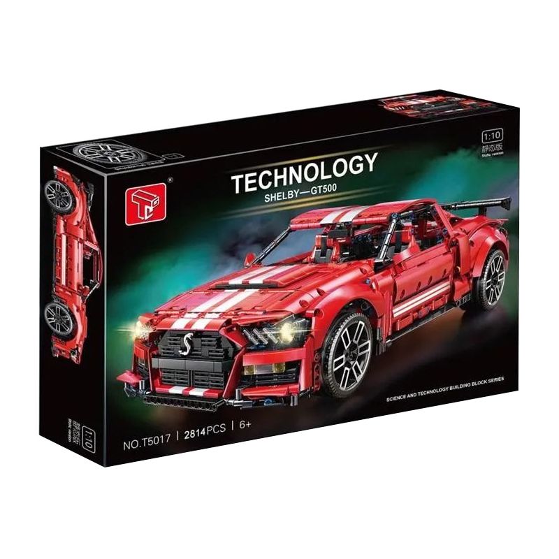 TA GAOLE T5017A 5017A T5017B 5017B non  SHELBY GT500 1:10 tỷ lệ 1:10 bộ đồ chơi xếp lắp ráp ghép mô hình  Kỹ Thuật Công Nghệ Cao Mô Hình Phương Tiện 2814 khối