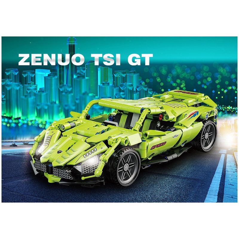 JP 88004 non  ZENVO TS1 GT. bộ đồ chơi xếp lắp ráp ghép mô hình  Kỹ Thuật Công Nghệ Cao Mô Hình Phương Tiện 500 khối