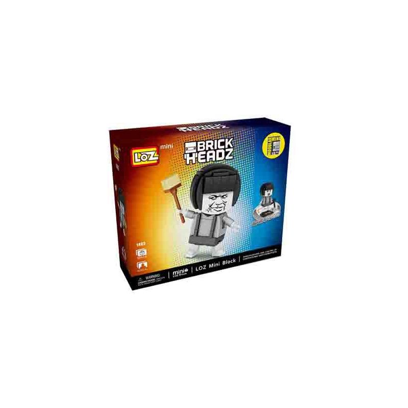 LOZ 1462 non  ĐẦU NẤM bộ đồ chơi xếp lắp ráp ghép mô hình Brickheadz Nhân Vật Đầu To 164 khối