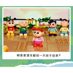 KEEPPLEY K20616 20616 non  VƯỜN bộ đồ chơi xếp lắp ráp ghép mô hình Crayon Shin-Chan Cậu Bé Bút Chì