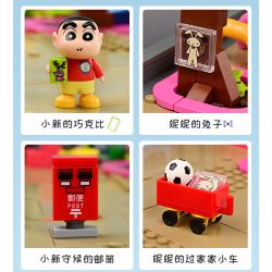 KEEPPLEY K20616 20616 non  VƯỜN bộ đồ chơi xếp lắp ráp ghép mô hình Crayon Shin-Chan Cậu Bé Bút Chì