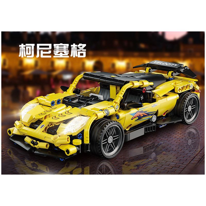 JP 88003 non  KIRIÈGE. bộ đồ chơi xếp lắp ráp ghép mô hình  KOENIGSEGG Kỹ Thuật Công Nghệ Cao Mô Hình Phương Tiện 509 khối