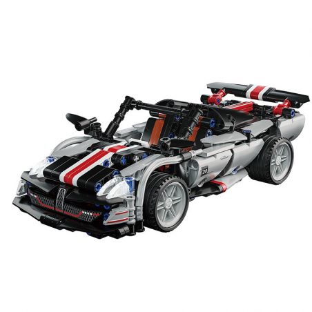 JP 88001 non  PANII. bộ đồ chơi xếp lắp ráp ghép mô hình  PAGANI Kỹ Thuật Công Nghệ Cao Mô Hình Phương Tiện 520 khối