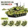 SEMBO 203102 203103 203104 203101 non  XE TĂNG CHIẾN ĐẤU CHỦ LỰC 96B bộ đồ chơi xếp lắp ráp ghép mô hình Military Army TYPE 96B MAIN BATTLE TANK Quân Sự Bộ Đội 1001 khối