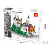 WANGE 6226 non  ĐỨC BAVARIA NEW SWAN FORT bộ đồ chơi xếp lắp ráp ghép mô hình Buildings NEUSHWANSTEIN CASTLE 1969 khối
