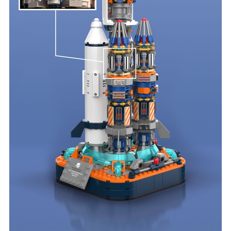 JAKI JK8501 8501 non  TÊN LỬA DAWN V bộ đồ chơi xếp lắp ráp ghép mô hình