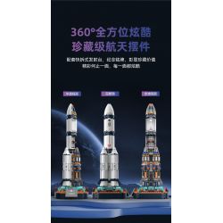 JAKI JK8501 8501 non  TÊN LỬA DAWN V bộ đồ chơi xếp lắp ráp ghép mô hình