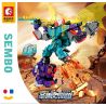 SEMBO 103266 103267 103268 103269 non  CHAOS HERALD 4 KẾT HỢP bộ đồ chơi xếp lắp ráp ghép mô hình Therion Totems 937 khối