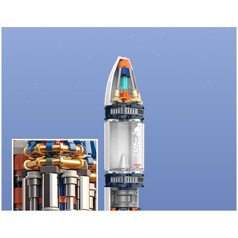 JAKI JK8501 8501 non  TÊN LỬA DAWN V bộ đồ chơi xếp lắp ráp ghép mô hình