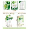 FAIR 9108 non  HOA BẢO QUẢN LISIANTHUS bộ đồ chơi xếp lắp ráp ghép mô hình Flowers LACROPLATYCODON 542 khối